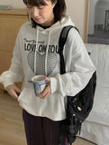 Lesen Heart Printed Hoodie