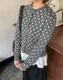 Delinelle Dot Round Cardigan