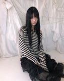 Natine Striped Long Sleeve Knit