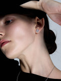 Essence Silver (W) Moissanite Bain Earrings M