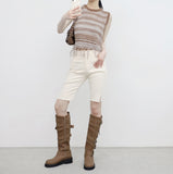 Mijeune Fringe Sleeveless Knitwear