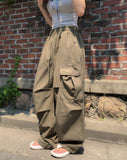 Russet Parachute Button Cargo Pants