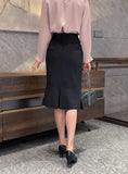 Arnel Unbalanced Slit Mermaid Skirt