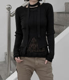 Seron Muffler Knit T-shirt