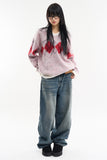 Owon cat sand wide denim pants