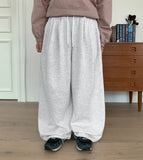 [unisex] Endo banding string pin tuck wide training pants