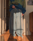 Moira Heavy Pile Denim Pants