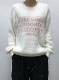 LETTERING FUR KNIT