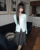Bokan Strap Ribbed Knit Cardigan