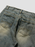 Wavelet Washed Denim Pants