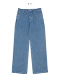 Lantic Semi-Wide Denim Pants