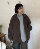 Layud Single Boucle Quilting Midi Coat
