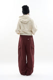Soft set crop hoodie zip-up
