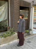 Hedint Vintage Flower Long Sleeve Overshirt