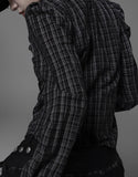 Tribe shirring check shirt