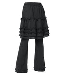 Layered Ruffle Skirt Pants