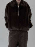 Mockle Fur Collar Jacket