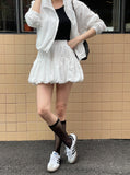 [Training set] Neko Anorak Zip-up Jumper Mini Skirt Pants