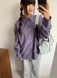 [unisex] Tiltado Check Over Long Sleeve Shirt