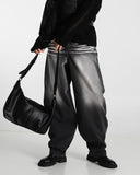 Slide Balloon Denim Pants