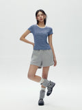W Stripe Soft T-shirt