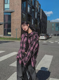 Lenni Check Over Hooded Shirt