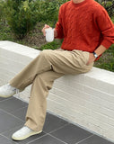 French Cable Round Knit