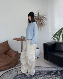 Lucael diagonal button hoodie
