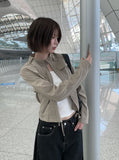 Cardan Pocket Slim Bomber Semi-Crop Jacket