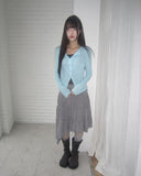Andor Slim See-through Knit Cardigan