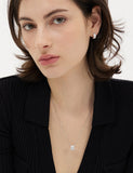 Essence Silver (W) Moissanite Triple Necklace