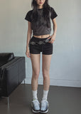 Memory Raglan Semi Crop Tee