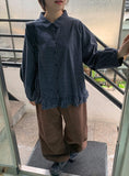 Calted Cotton Embroidered Balloon Wide Pants