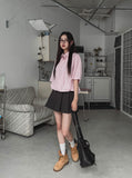Tiba pleats mini skirt