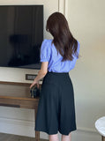 Andy Two Button Bermuda Half Slacks