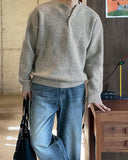 Levon Basic Henley Neck Knit