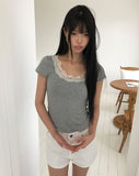 Rofil Lace Short Sleeve T-shirt
