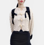 Mortian Cable Knit Cardigan