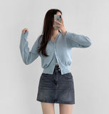 Pelvic Pad 2 Button Denim Skirt