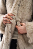 Half fox fur jacket