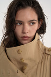 trench high neck vest