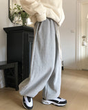 Dion brushed wide jogger pants