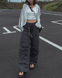 Vianne wide two-tuck banding pants
