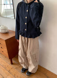 Ryukon Check Frill Short Jacket