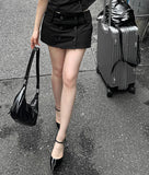 Dark Addict Button Skirt