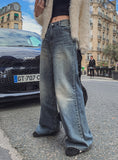Benny loose wide denim pants