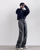 Saint Black Curve Wide Denim