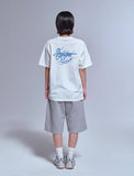 Sign Blue Lettering Back Logo Short Sleeve Tee
