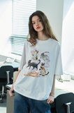 DTP Crayon Cat Short Sleeve Tee