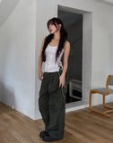 Theo Washed Double Pocket Cargo Pants